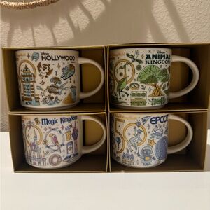 Brand New Walt Disney World Starbucks Mugs